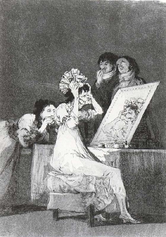 Francisco Goya Hasta la muerte Norge oil painting art